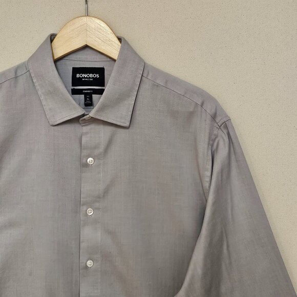 Bonobos Other - Bonobos Wrinkle Free Herringbone Standard Fit Button Down Regular XL
